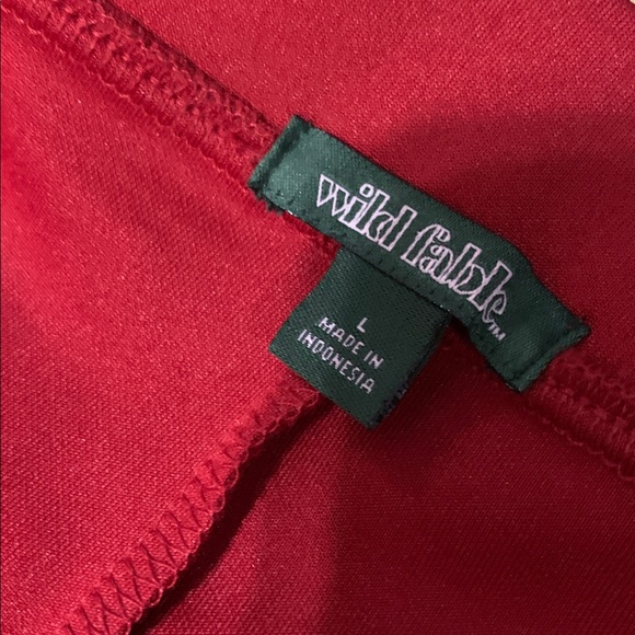 Wild Fable Red Flared Pants - Picture 2 of 5